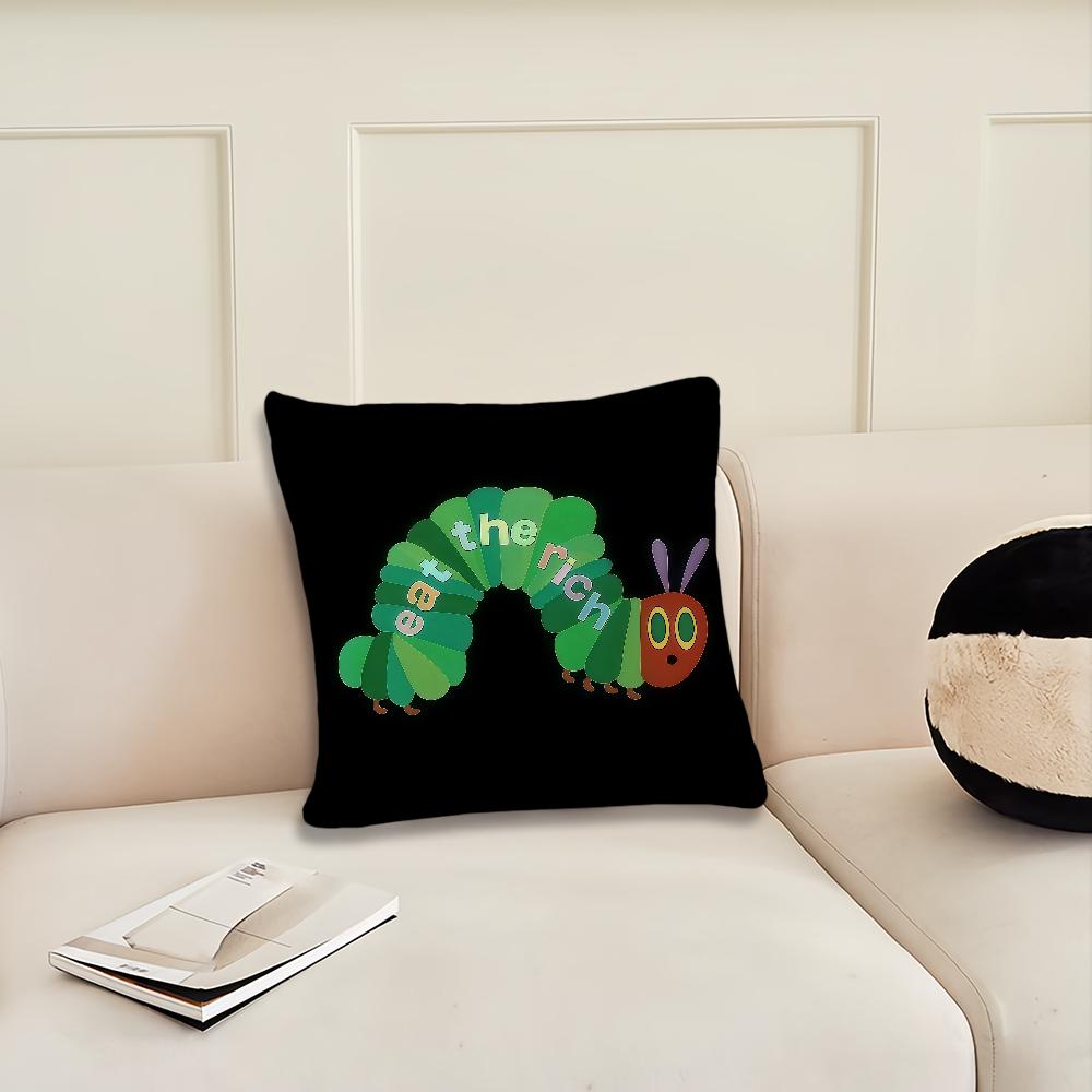 Eat The Rich Hungry Caterpillar cushion cover Pillow Cover Decoration Room Home Sofa living Office Car Nordic Simplicity
