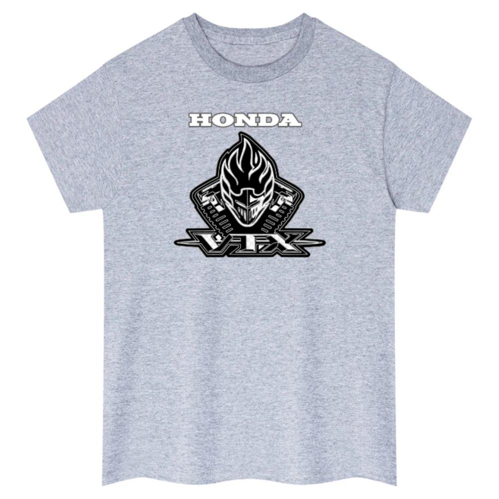Honda Mens and Womens Tshirt Summer New Cotton Tee Honda VTX Logo Shortsleeved Spring Autumn Y2k Motorcycle Cycling Top