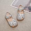 Sommer Baby Mädchen Slip-on Schuhe, Mädchen Sandalen & Kinder Hausschuhe, Kleinkind Prinzessin Weiche Sohle Gewebte Schuhe