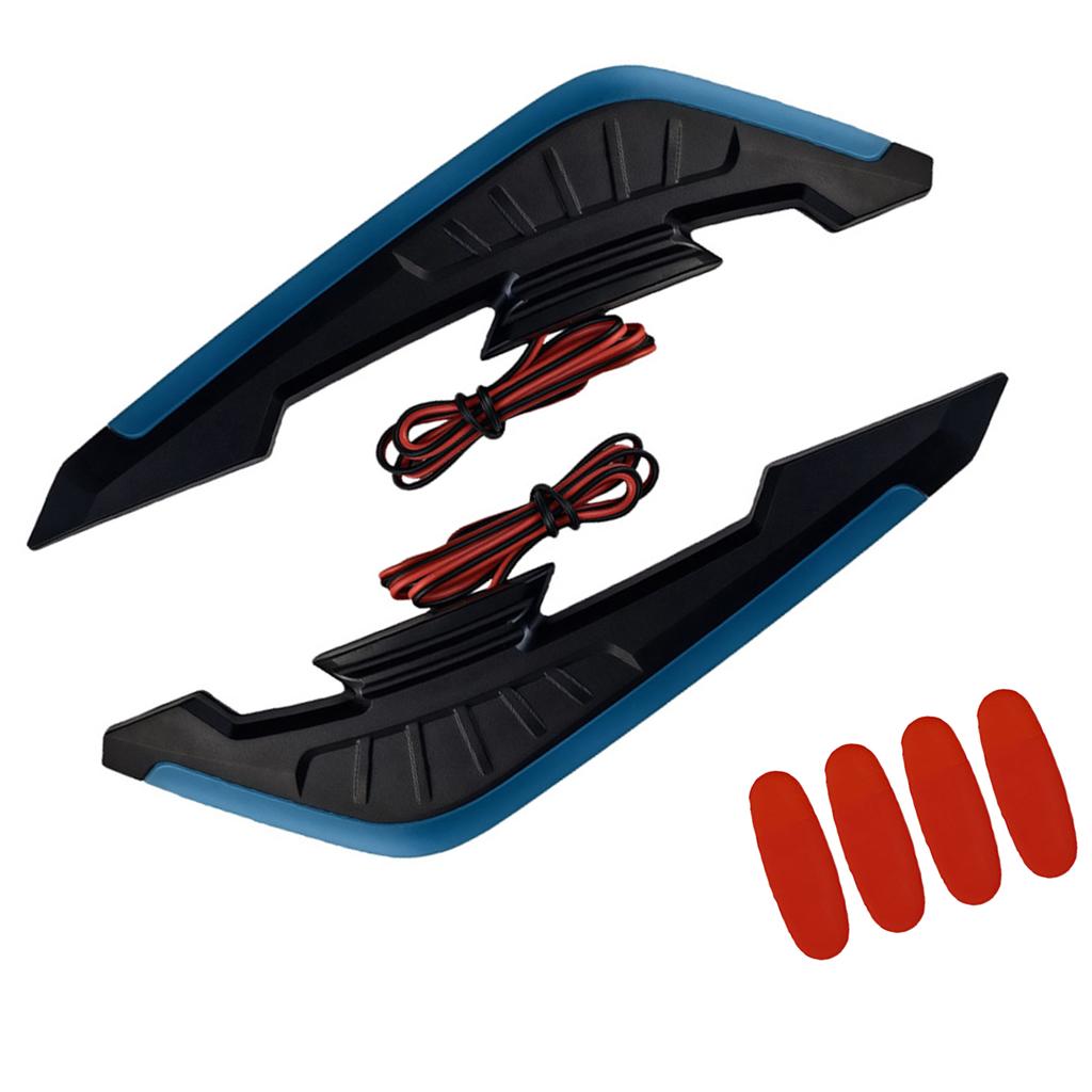 Easy Mount Wind Fairing for Motorcycle Electric Bike LED Light  Improved Aerodynamics Fairing Side Winglets