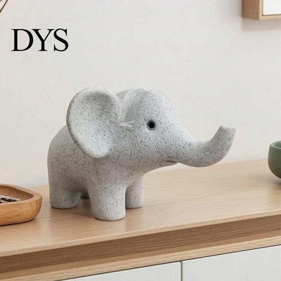 Resin Sculpture for Desk Elephant Shape Glasses Holder, Spectacle Display Stand, Modern Style Unique Jewelry Holder Eyewear Tray, Stable Eyeglass