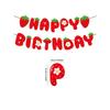 1 Set Strawberry Theme Banner for Home Festival Party Birthday Decorations