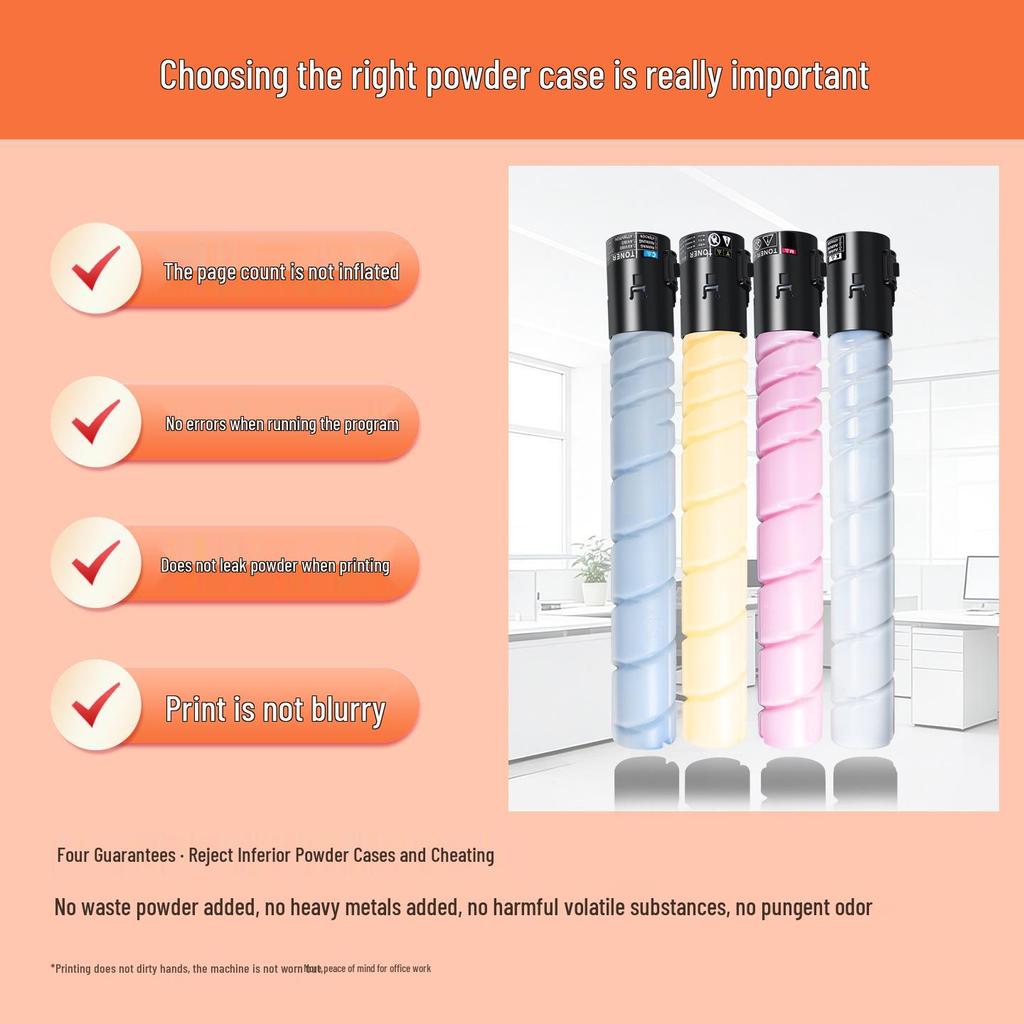 Compatible Toner Cartridge for Minolta: C221 TN220, C281 TN321, C284, C364, C224e, C227.
