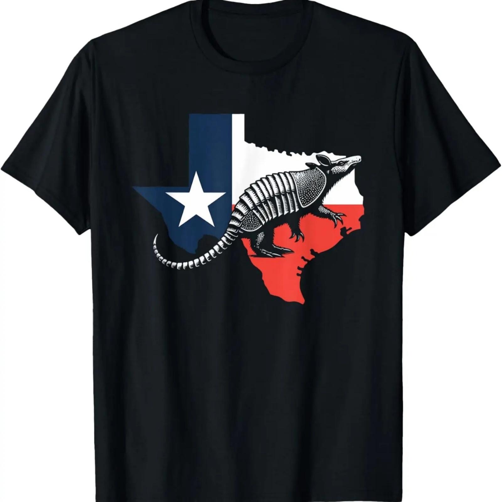 Armadillo Lover Country Texas Flag S