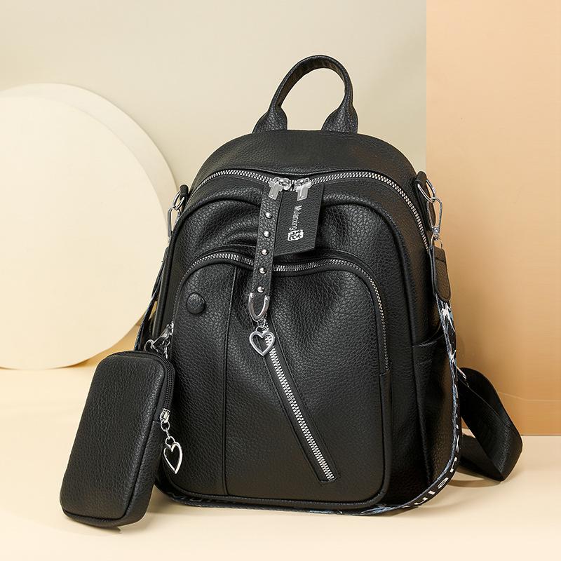 

Women s Versatile Soft Leather Backpack - Large Capacity Travel, Commute & School Bag (2025 Design)
