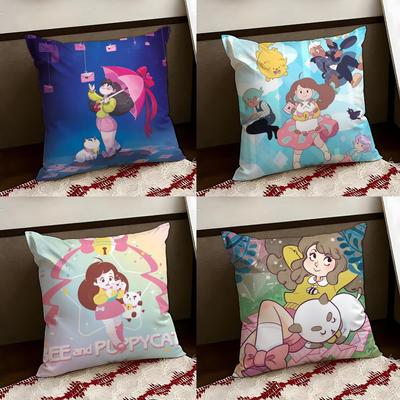 BBee And PPuppycat Cushion Cover Reversible Soft Durable Pillow Cover Home  Car MultiScene Use for Daily Comfort