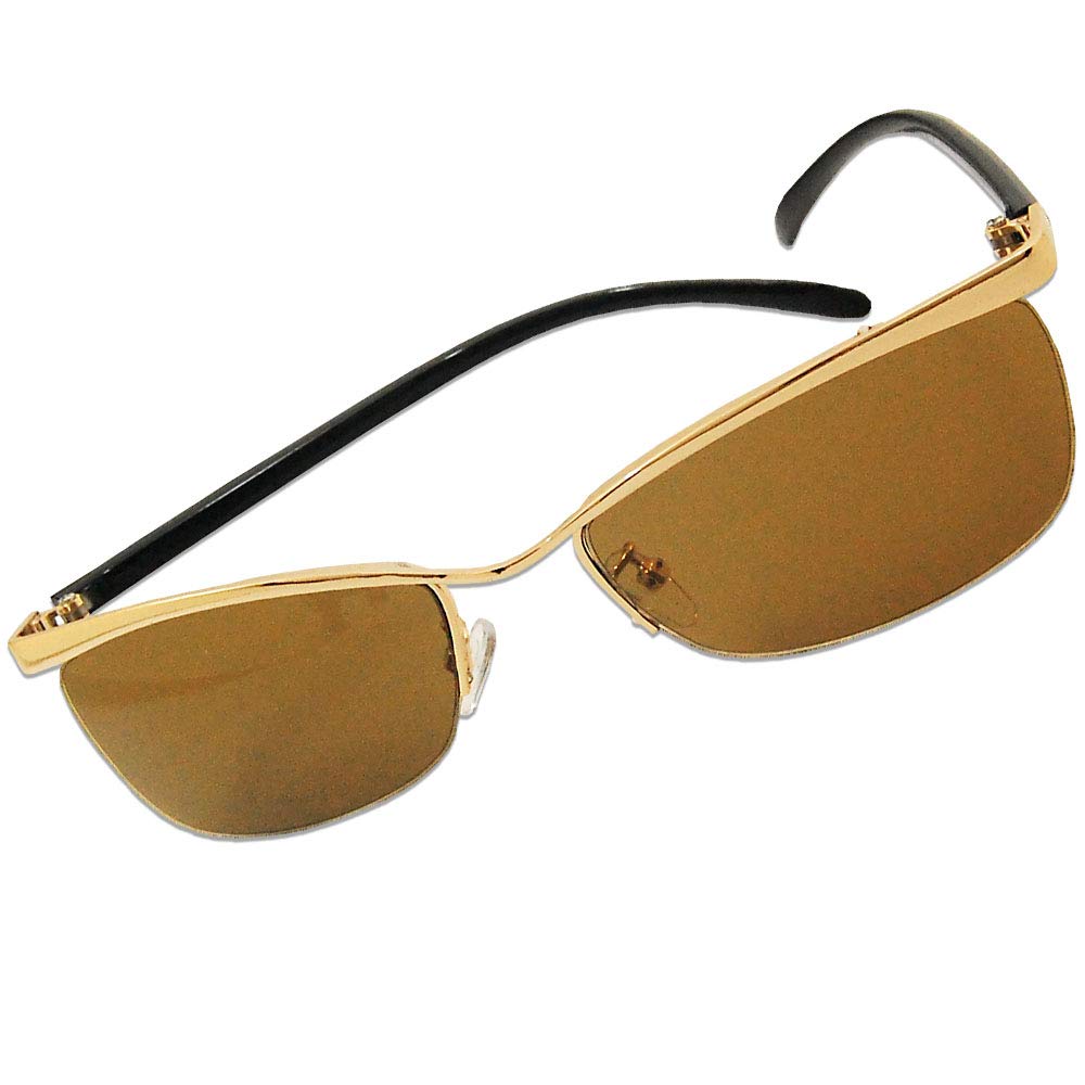 

Очки Безободковые Легкие Металлические УФ Защита Солнцезащитные очки Слегка Крутой Парень, Коричневые, Защита, Оправа, Плохой, Стиль, MM-18023-34