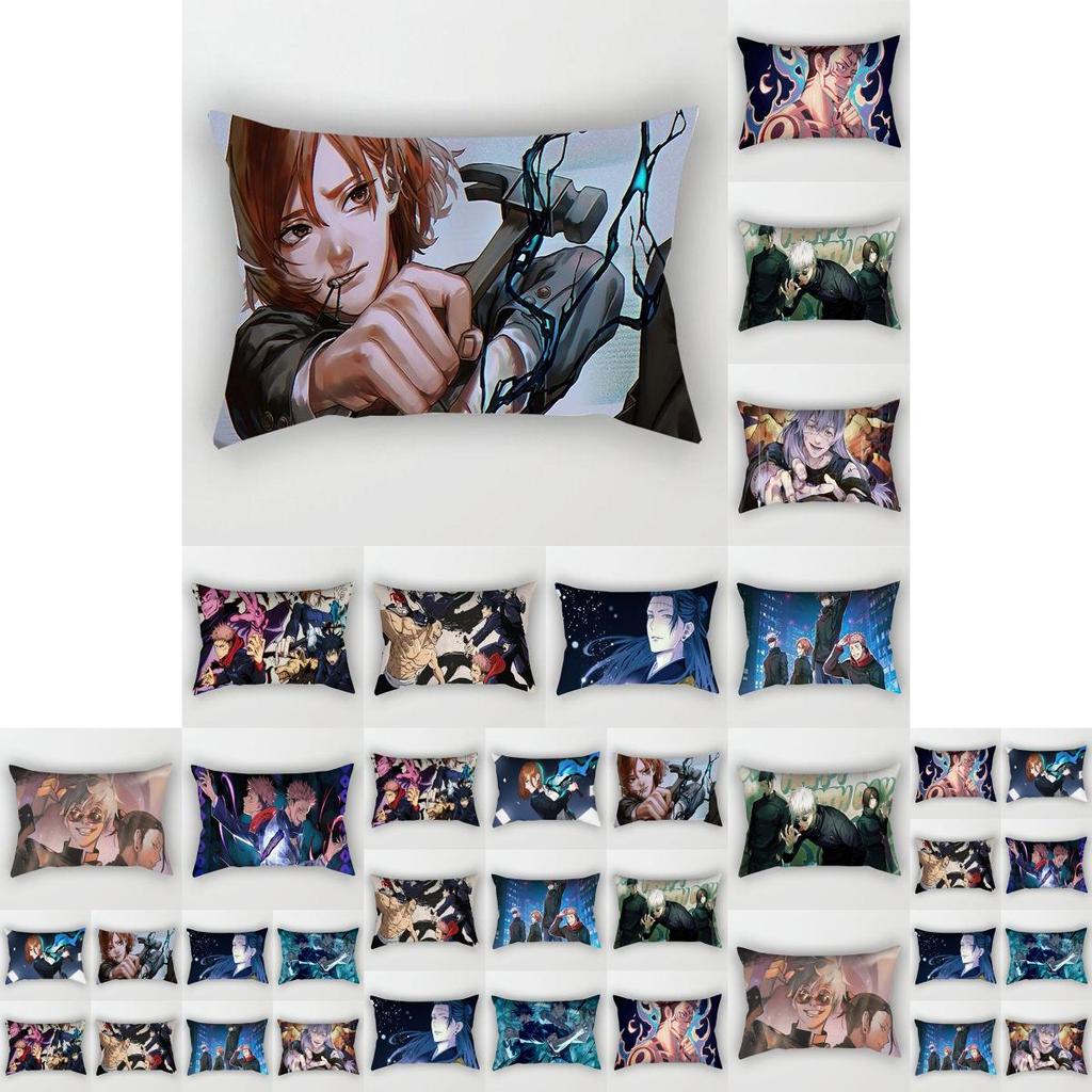 Vibrant Jujutsu Kaisen Anime Cushion Cover For Stylish Home Decor And Sofa Comfort