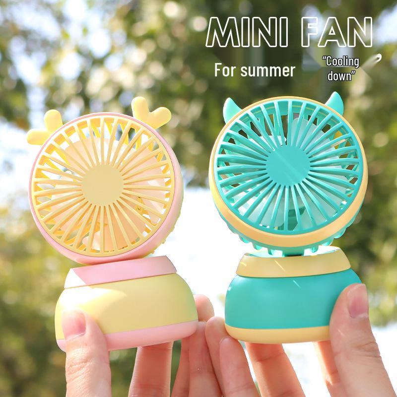 Portable USB Mini Desktop Fan for Home or Dorm - Large Airflow