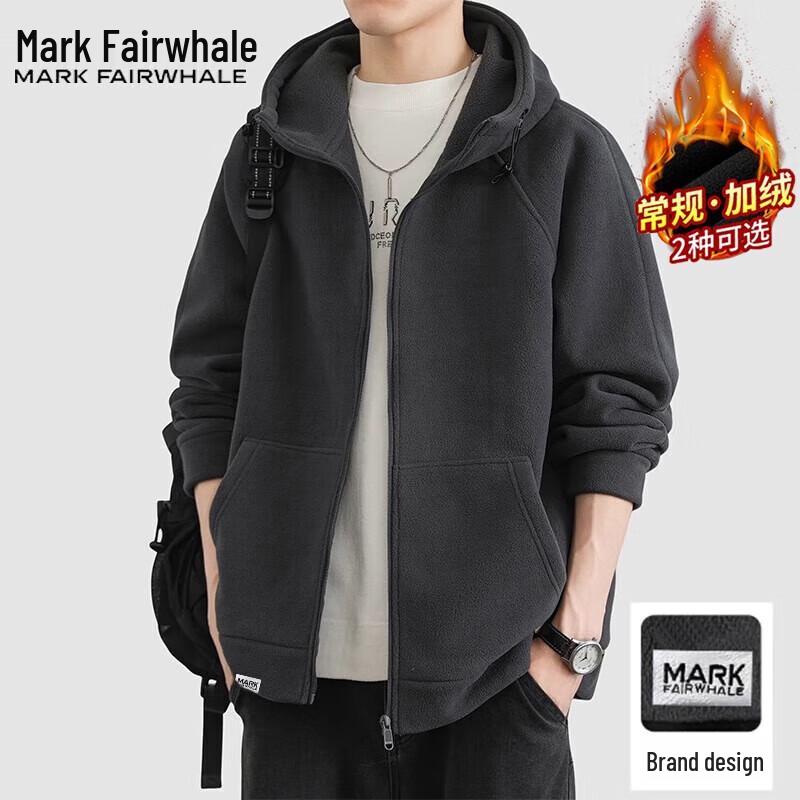 

Mark Fairwhale Men s Hooded Zipper Sweatshirt Jacket 2XL