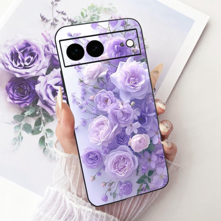 For Google Pixel 7A Case Pixel7 Pro Luxury Flower Butterfly Painted Cover Soft Silicone Case For Google Pixel 7 Pro Pixel7A Bags