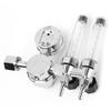 0 25MPa Argon Gases Regulator Shock Proof Pressure Reducer Gauge Double Tube Flowmeter Lightweight Portable Zinc Alloy