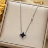 Popular Maple Leaf-shaped Presbyterian Series Necklace Versatile High-end Pendant