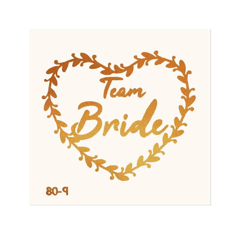 10pcs Team Bride Tattoo Sticker for Wedding Bridal Shower Decoration Bachelorette Hen Party Supplies Bride to be Bridesmaid Gift