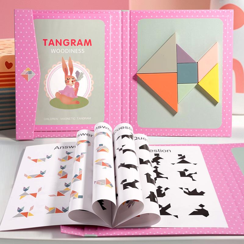 Children's Magnetic Tangram Puzzle Set for First Grade Second Semester