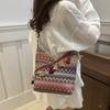 Vintage Ethnic Style Crossbody Bags Large Capacity Fringe Shoulder Bag Bohemian Tote Bag  Travel