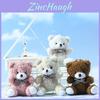 Adorable Lindo Oso de Peluche Muñeco Llavero Dibujos Animados Juguete de Peluche Para Decoración de Bolso