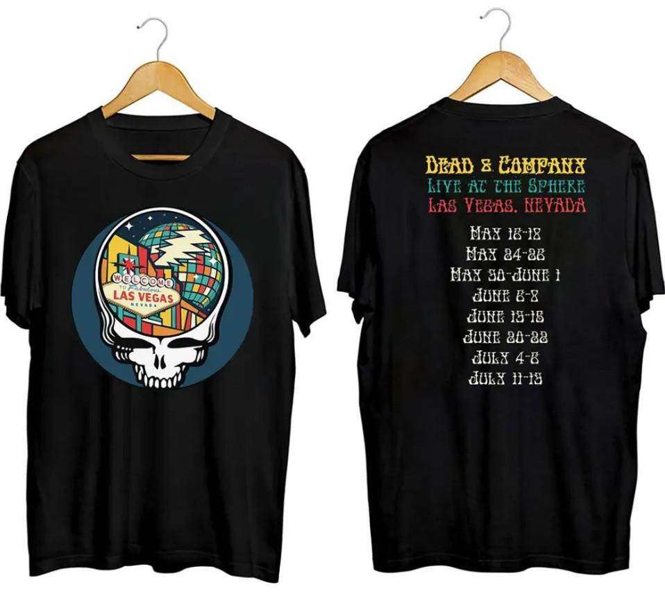 Dead and Company 2024 Tour Shirt, Heavyweight Concert Band T-Shirt Men's