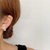 Korean Micro-Diamond Trendy Letter Stud Earrings: Elegant, High-End Accessories for Women's Unique Style.