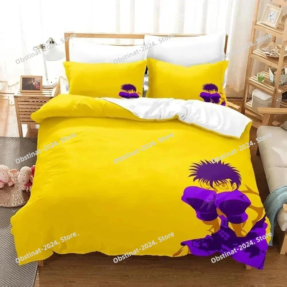 Fashion 3D Printing Anime Hajime No Ippo Bedding Set Print With Pillowcase Duvet Cover Soft Single Double Queen Super King Size