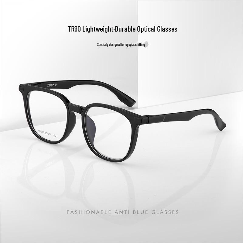 Women's TR90 Youth Glasses: Square/Round Frames, Face-Enhancing Design, Compatible with Prescription Lenses