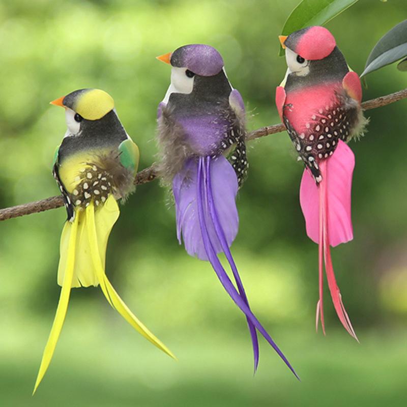 Swallow Tail Bird Clip Handmade Simulation Bird Plant-decorated Artificial Bird Handicrafts for Ornament