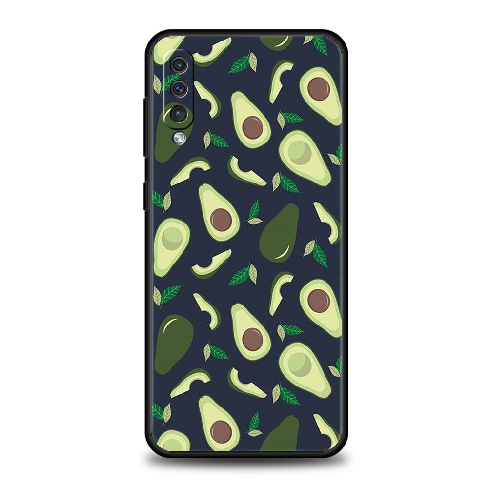 Cute Avocado Phone Case for Samsung Galaxy A56 A36 A26 A16 A34 A24 A42 A22 A20 A12 A40 A30 A10 5G Soft TPU Cover Shell Funda Bag