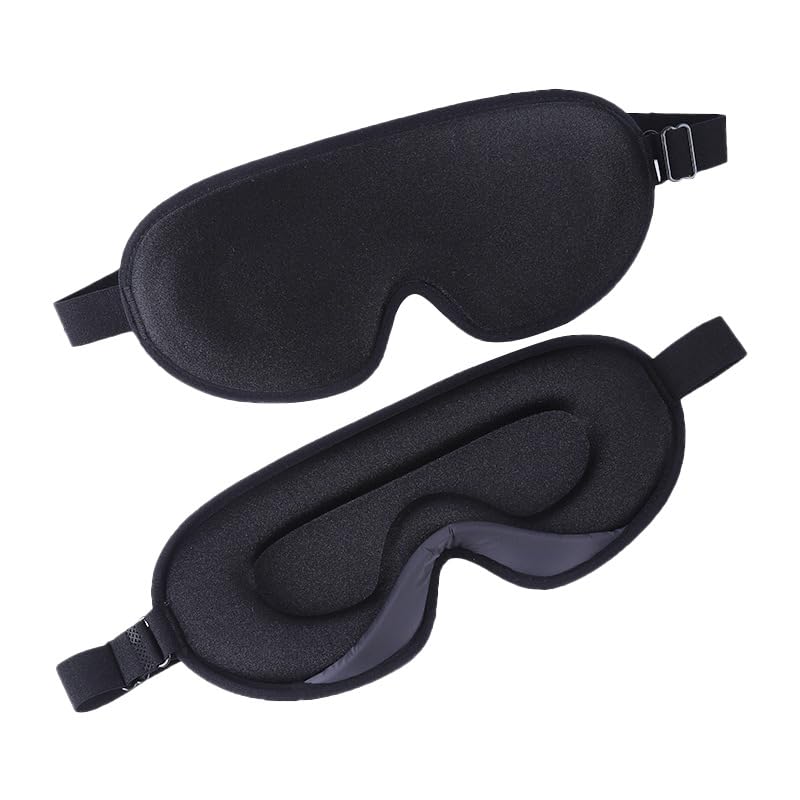 KOJIHOMU 3D Eye Mask for Light No Adjustable Comfortable Sleeping Travel 3D Light Perfect for and Napping Sleeping, Blindfolded, Blocking, Breathable,