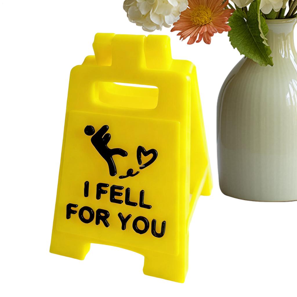 I FELL FOR YOU desktop ornament sign Valentine's Day Funny Romantic Ornaments board Wedding Birthday party desktop decoration