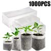 100PCS Breathable Plant Nursery Bags Biodegradable Grow Pots Fabric Seedling Containers Home Gardening Essentials