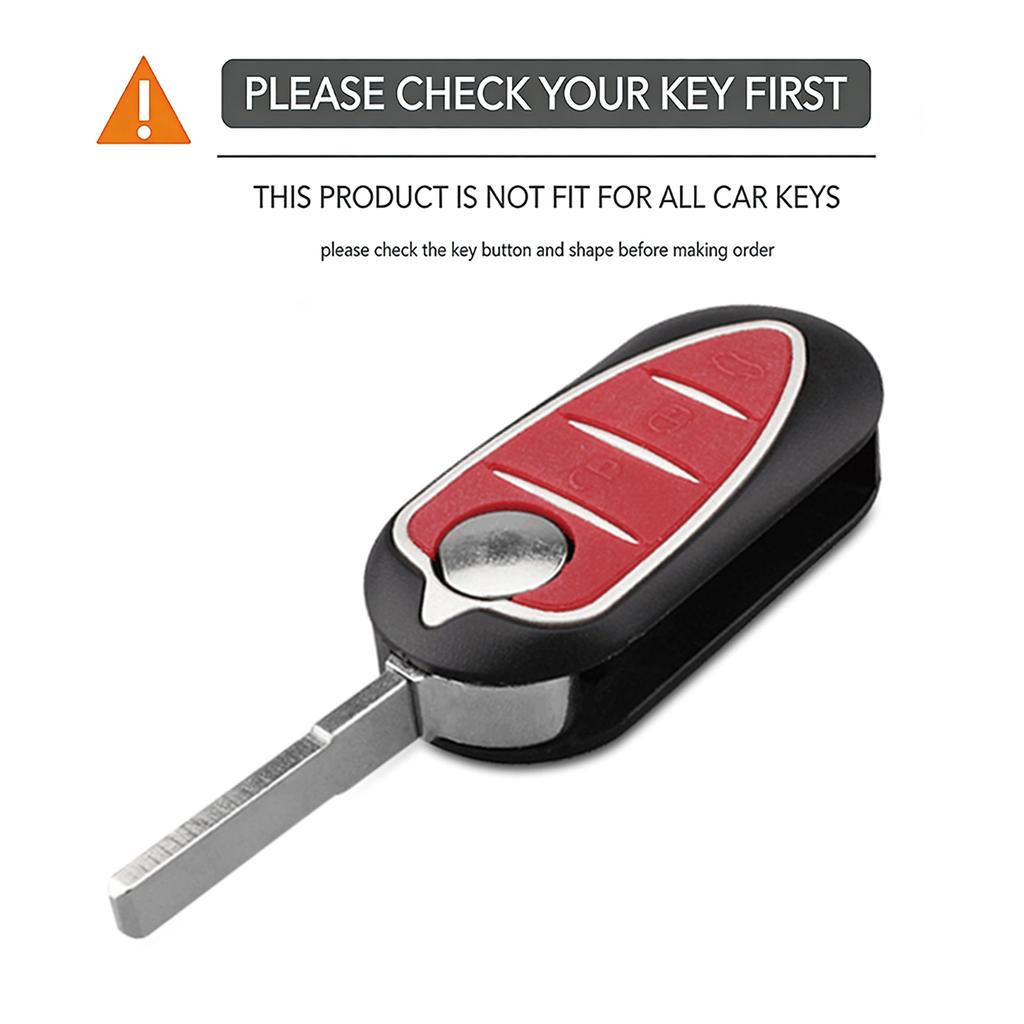 3 Button Silicone Auto Key Fob Case Cover Fit For Alfa Romeo Mito Giulietta Gto 159 Gta 4C Mito Flip Smart Key Ring Skin Protector Housing