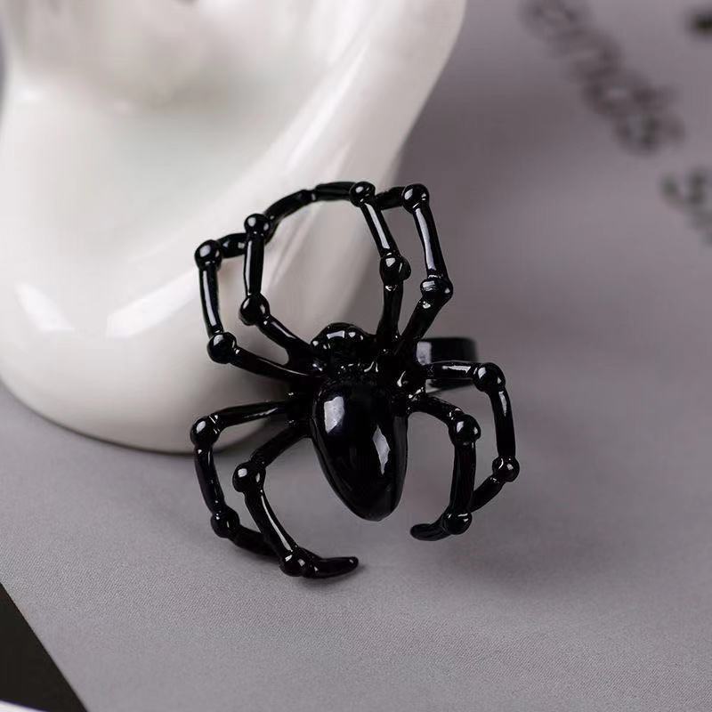 Spider Opening Female Niche Design High-end Cold Style Fashionable Opening Ring Trendy and Cool New Ring