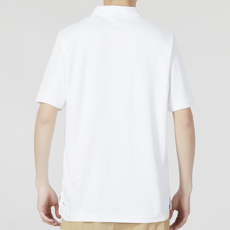 Puma Solid Color Logo Print Breathable Casual Polo Shirt Men Tops White 678011-02