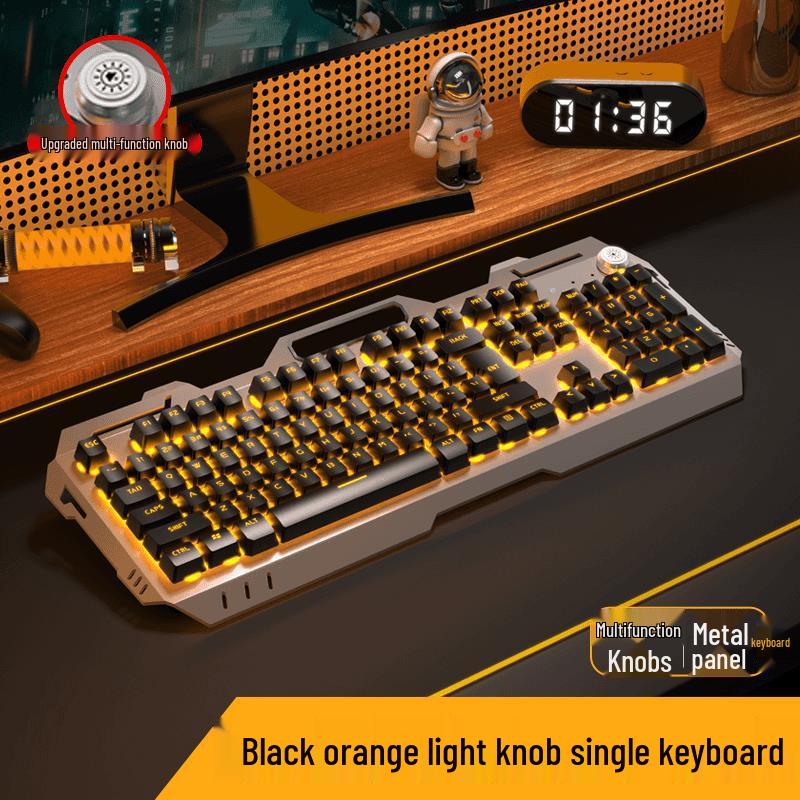 Mechanical Feel K2 Wired Keyboard and Mouse Set for Esports, Office, and Gaming.