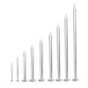304 Stainless Steel Round Head Carpenter Nails - Available in 5/8, 1, 2, 3, 4, 5, and 6 inch sizes.
