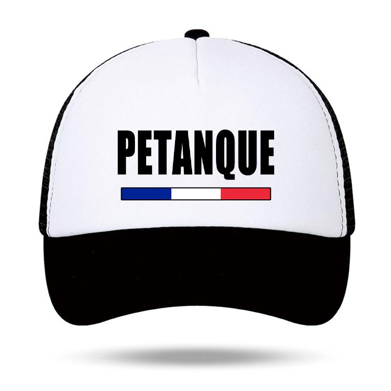 Pétanque Foam Trucker Cap French Outdoor Style Mesh Snapback Hat for Men Women Summer Sun Baseball Cap Apéro Boules Game Hat