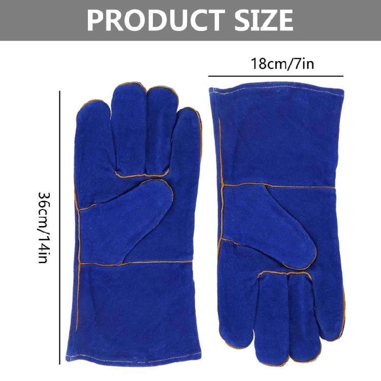 Schweißhandschuhe Hitzebeständige/Feuerfeste Handschuhe Langlebige Lederhandschuhe für BBQ, Ofen