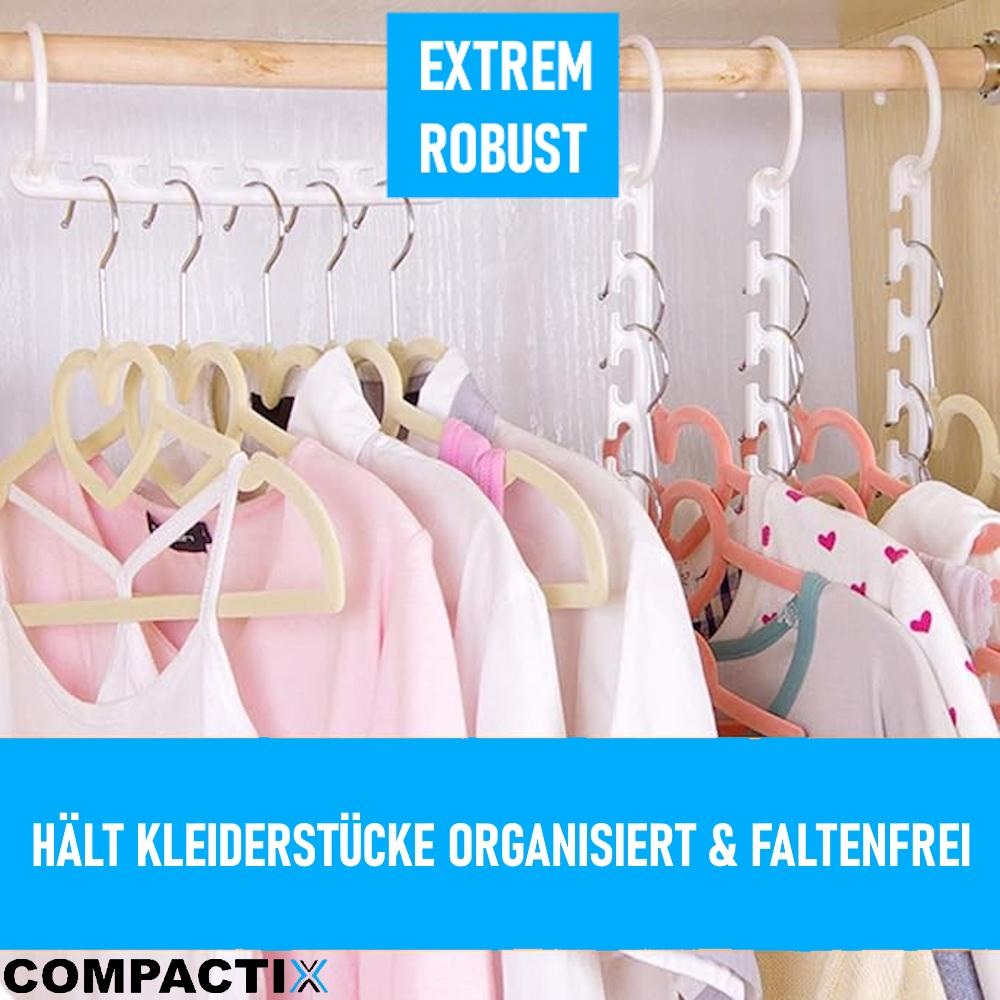 COMPACTIX Platzsparende Kleiderbügel Magische Mehrfach Bügel Organizer 8er Set
