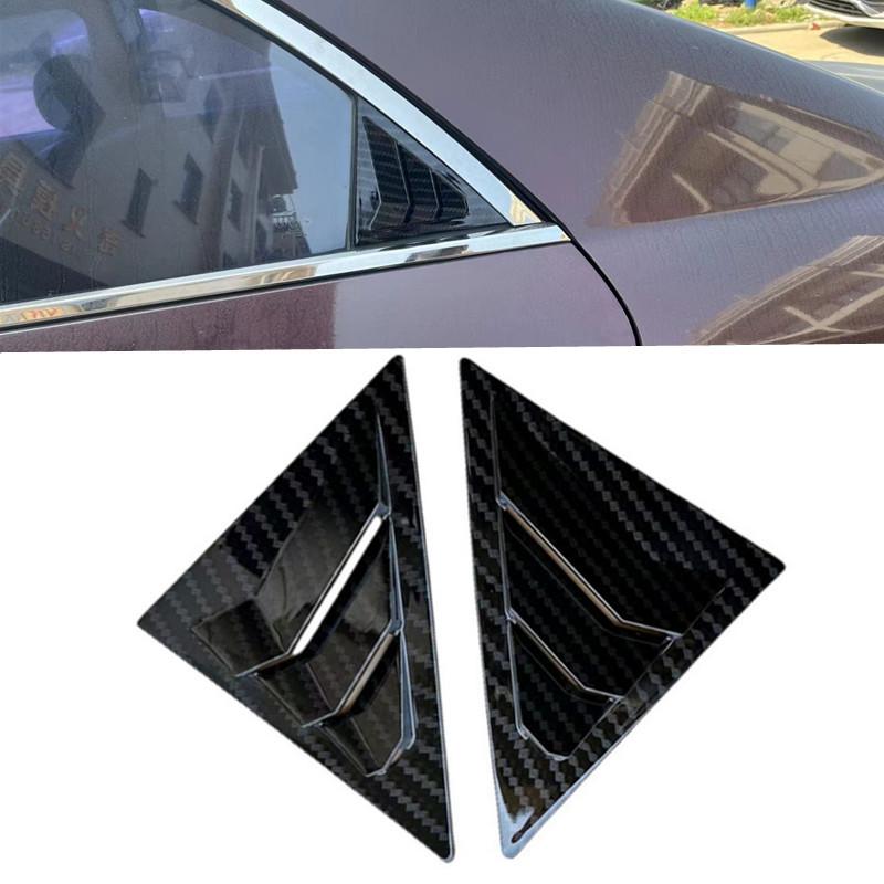 

For KIA K3 Forte 2009-2013 2010 2011 2012 ABS Plastic Rear Window Quarter Louver Cover Side Vent Trim Car Adhesive Accessories