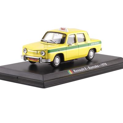 1/43 Scale Renault 8 -Bamako -1970 Diecast Car Model Toy, Toy Vehicle for Kids Toddler Boys Girls Gift Collection