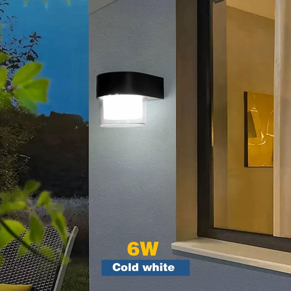 Solar LED Lights Wall Lights Outdoor Lighting Sunlight Powered Lighting Waterproof Garden Lights For Porch Garden Backyard Patio