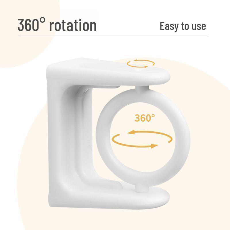 

Вращающаяся телескопическая штанга и держатель для полотенец с клейкими крючками