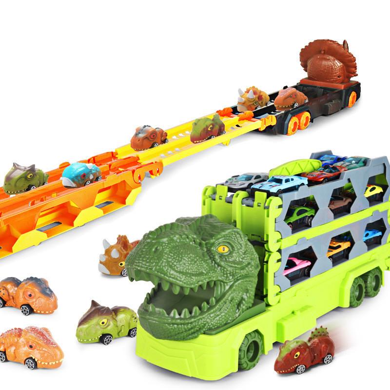 Toys T Rex Track Playset Alloy Vehicles Dinosaur Figures Children Gift Festival