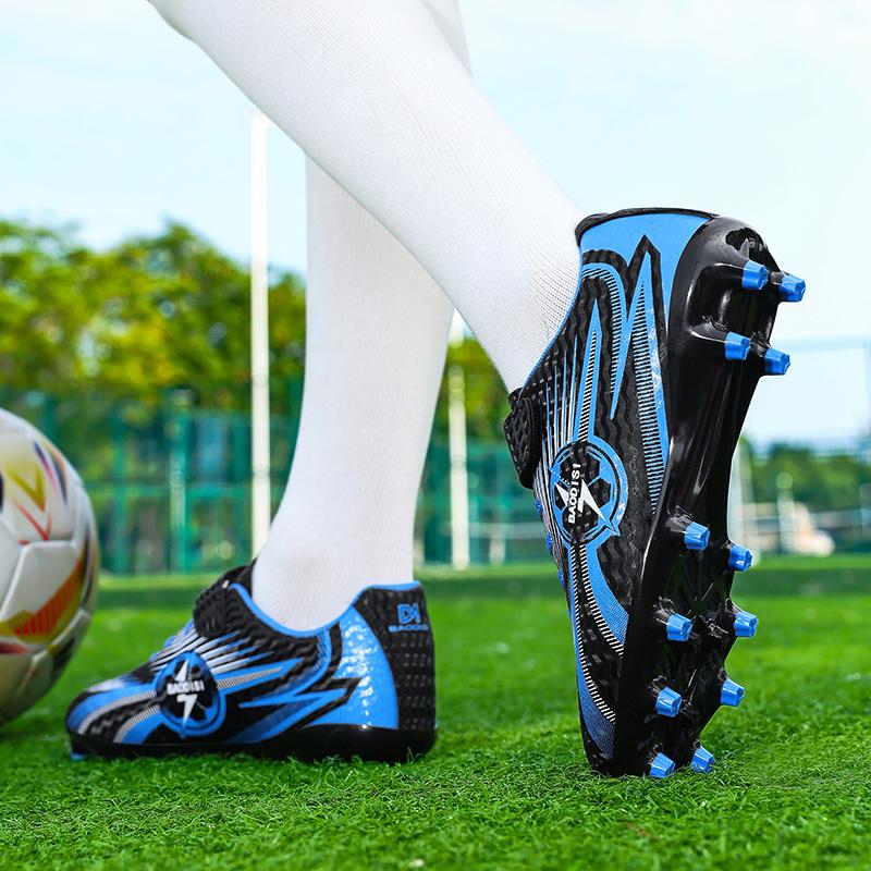 28-39 Boys Football Boots AG/TFSpike Rubber Soft Sole Kid's Professional Artificial Turf Training Football Boots for Girls