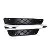 L/R For Mercedes For Benz C-Class W204 2012-2014 Front Bumper DRL Grille Cover Silver Plating Lamp Hoods Decor