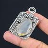 Natural Montana Agate Gemstone Pendant Brown 925 Sterling Silver Indian Jewelry
