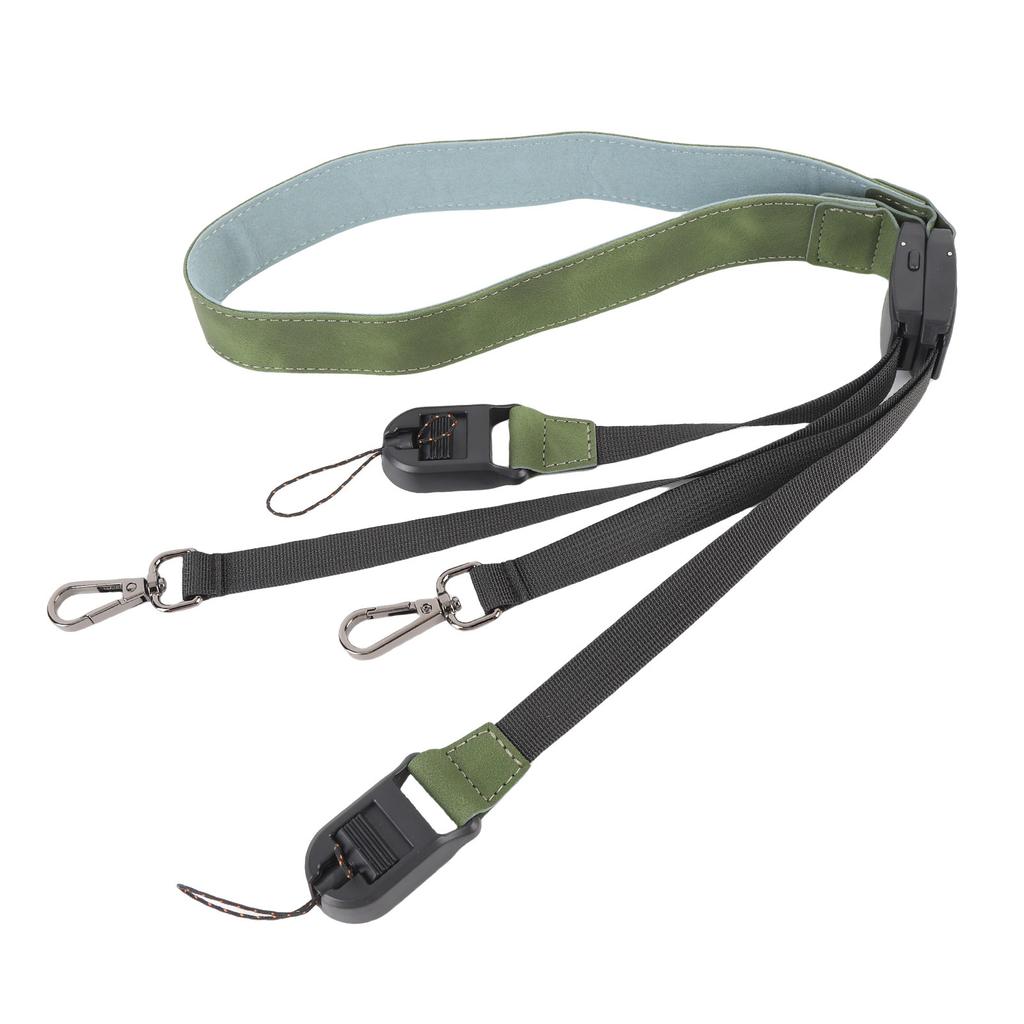 Portable Lanyard PU Leather Dual Head Quick Release Neck Strap for RC1 RC2 RC PRO Remote Controller