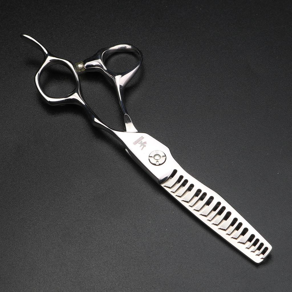 Tail Dynamic Scissors 6 Inch Japanese 440C Steel Hair Scissors Barber Cutting Scissors and Thinning Scissors