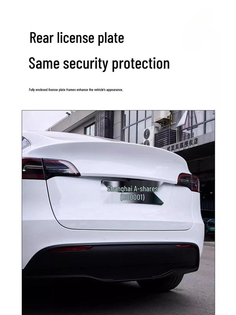 Rám registrační značky pro Tesla Model Y/3 pro zelená vozidla s novou energií