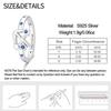 New 925 Silver Twelve Constellation Series Zircon Ring For Women Fit Wedding Party Jewelry Gifts